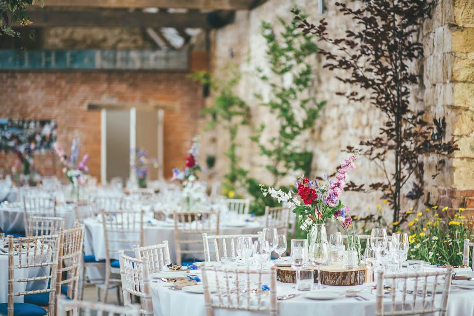 Tithe Barn courtyard reception