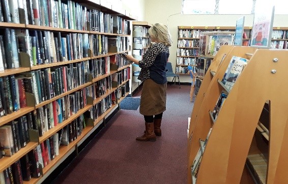 I can borrow a book or DVD and take it home with me