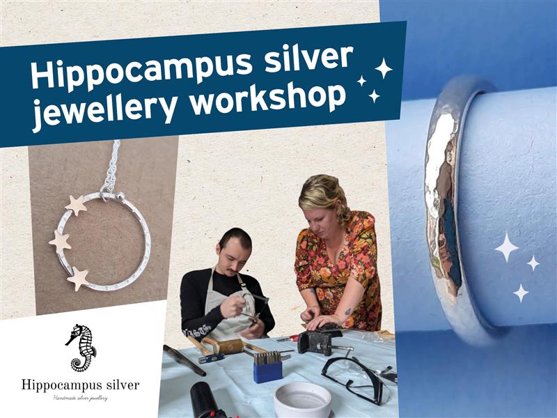 Hippocampus silver jewellery workshop poster