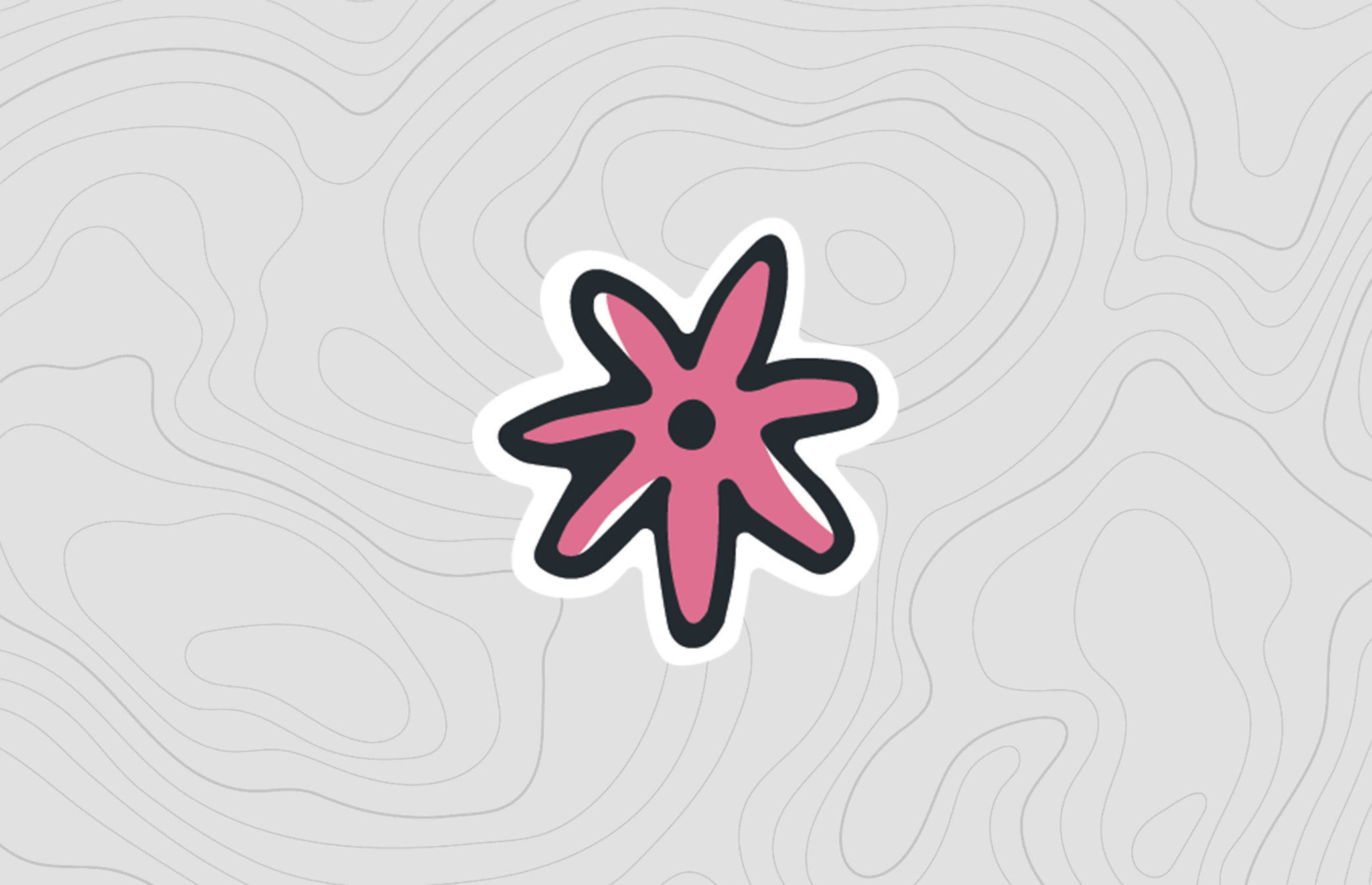 illustration of a small pink flower